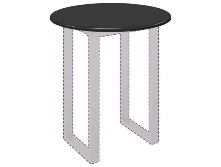 KTHLBRH Tischplatte schwarz Ø 80 x 1,5 cm Holz mehrschichtig Rund, minimalistisch, für Garten und Terrasse, elegant und funktional