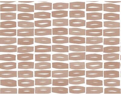 York Wallcoverings Modernist Motif Terracotta Wallpaper