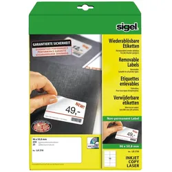 Sigel, Etiketten, Etiketten