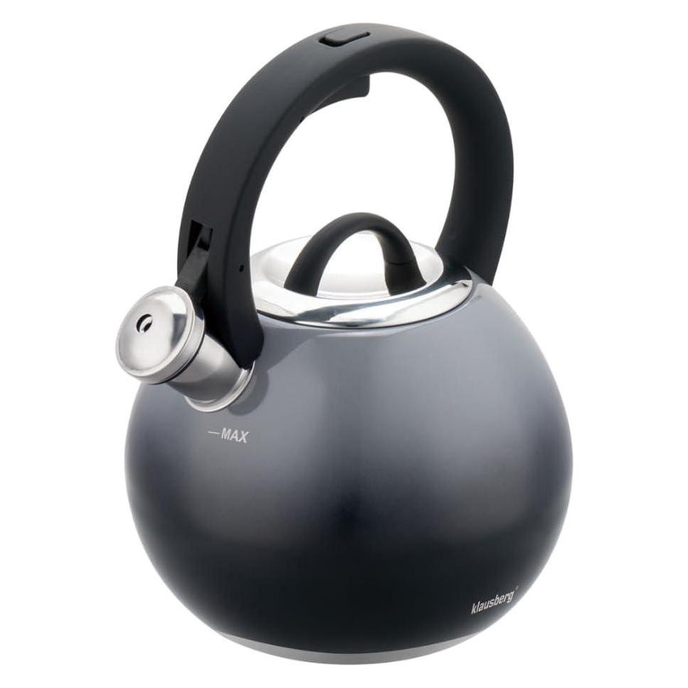 Klausberg Czajnik Stalowy Z Gwizdkiem 3l Kb-7955 Grafitowy Połysk (3 l) (65616768)