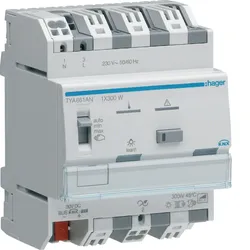 Hager TYA661AN Universal-Dimmaktor 1-fach KNX, 1x300W, ESL/LED