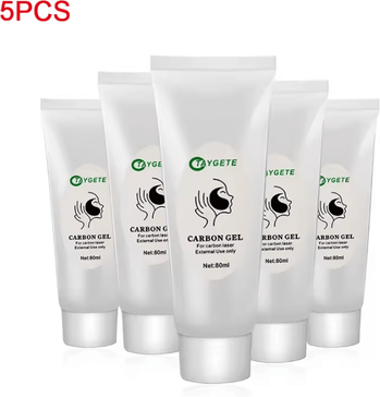 Inspire Curations Black Carbon Gel Mask For Laser Facial Treatments And Deep Cleansing 5pcs Gel