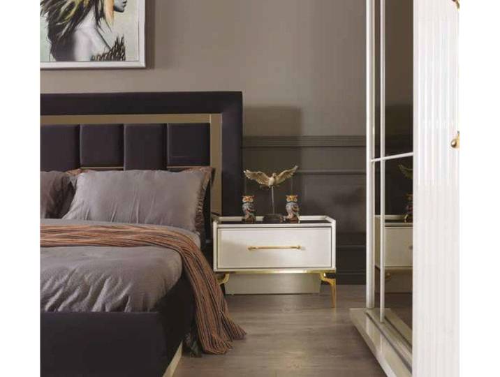 Xlmoebel Nachttisch Weißer Nachttisch aus Holz mit Schublade von XLMOEBEL, Made in Europa