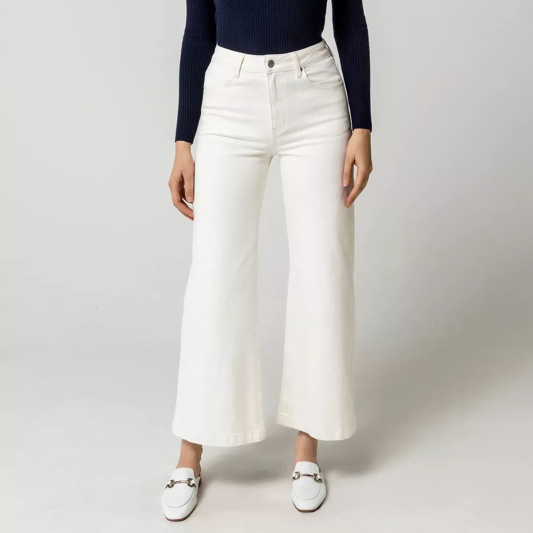 Manor Woman - Jeans, Flared Leg Fit, für Damen, Champagner, Größe 42