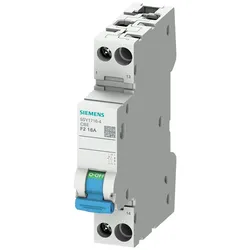 Siemens 5SY1710-4 Geräteschutzschalter 1-polig mit Hilfsschalter Schließer Charakteristik F2, 10A 5SY17104