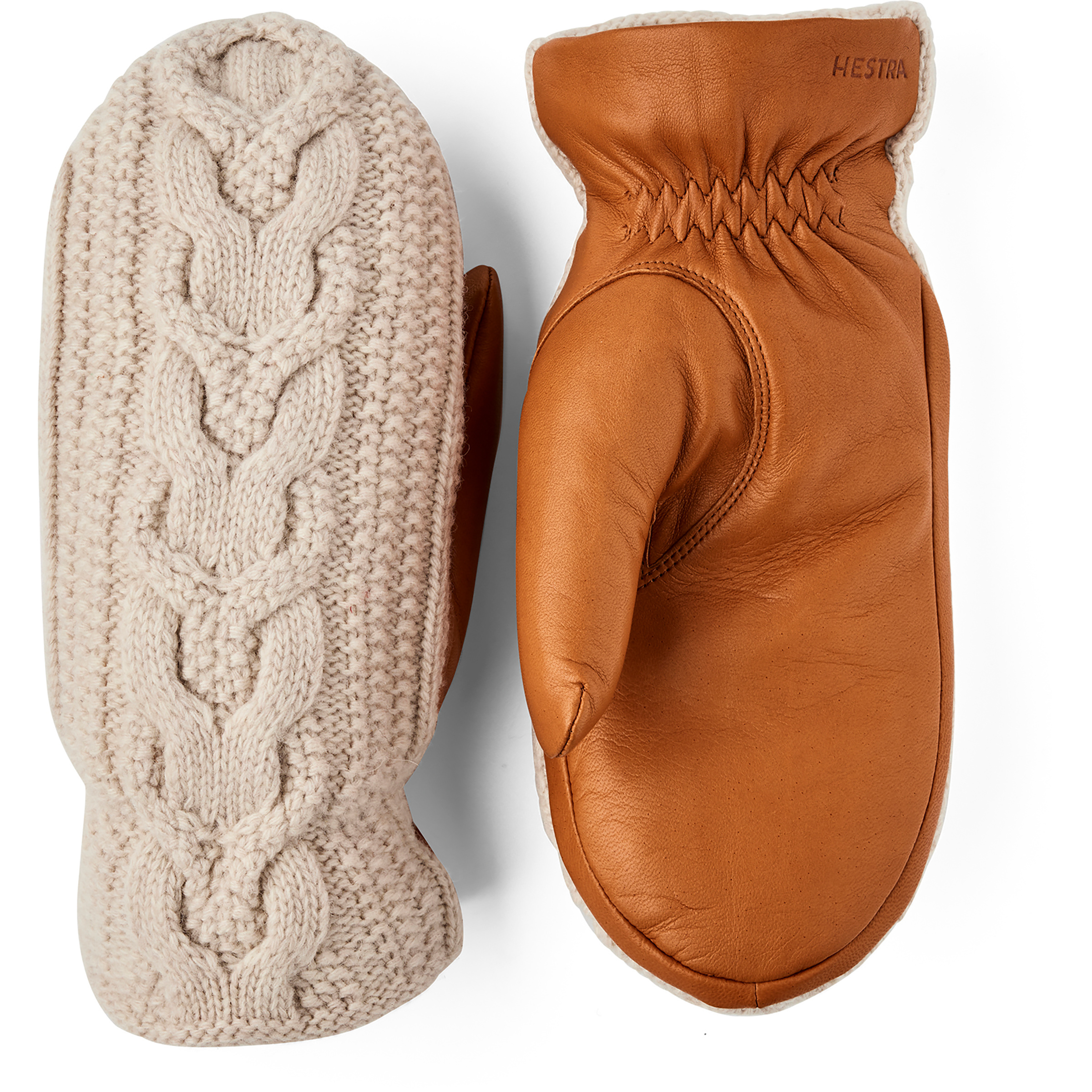 Hestra Elle Damen Fäustlinge beige Größe 8 Lifestyle Primaloft