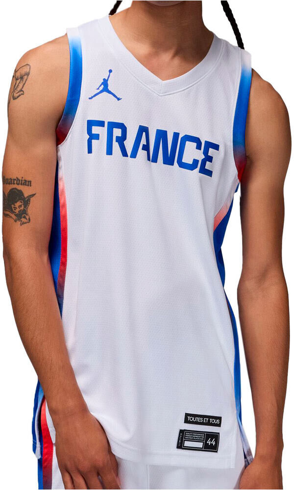 Nike francia limited juegos olimpicos 2024 primera equipacion camiseta oficial baloncesto Blanco (S)