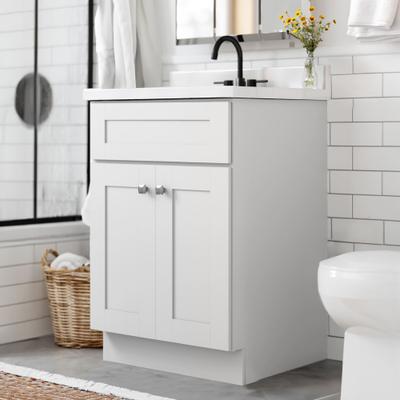 Design House Brookings 25 Inch Assembled Bath Vanity with Cultured Marble Top