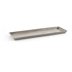 BLUMENTOPFUNTERSETZER rechteckig 43,5/15,5/3,3 cm Taupe