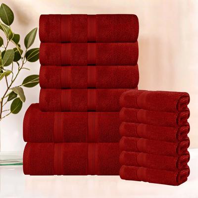 Superior Smart Dry Zero Twist Cotton 12-Piece Assorted Towel Set