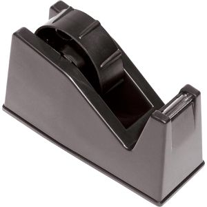Alco Klebebandabroller 3025-11, schwarz, Tischabroller für Klebeband 25mm x 66m