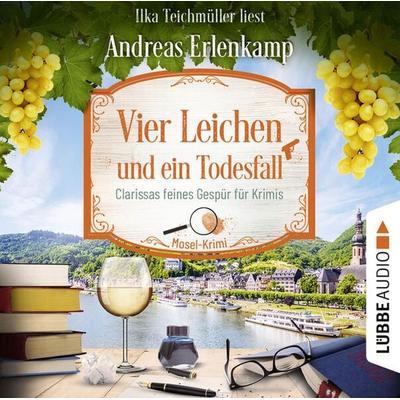 Vier Leichen und ein Todesfall - Clarissas feines Gespür für Krimis - Mosel-Krimi, Teil 4 - Andreas Erlenkamp, Audio, 9783754009420