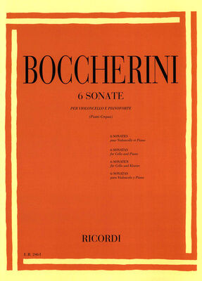 Ricordi Boccherini 6 Sonaten Cello