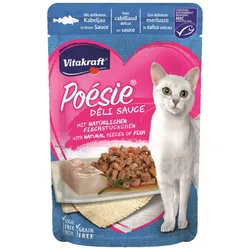 Vitakraft Katzenfutter Poesie DeliSauce, Kabeljau - 23 Beutel