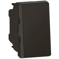 Legrand 079101L MSC Wechselschalter 10A, Steckklemmen, 1-modulig, beleuchtbar Farbe: Schwarz