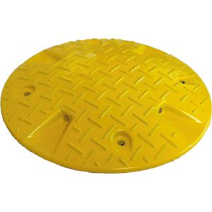Schake Fahrbahnschwelle 3393-52, Rundstopper, Normelement, gelb, Ø 42,5 x 5cm