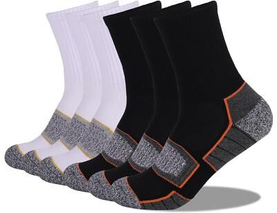 LightInthebox Men's 6 Pairs Socks Crew Socks Hosiery WhiteBlack Light gray dark gray Color Cotton Winter Autumn / Fall