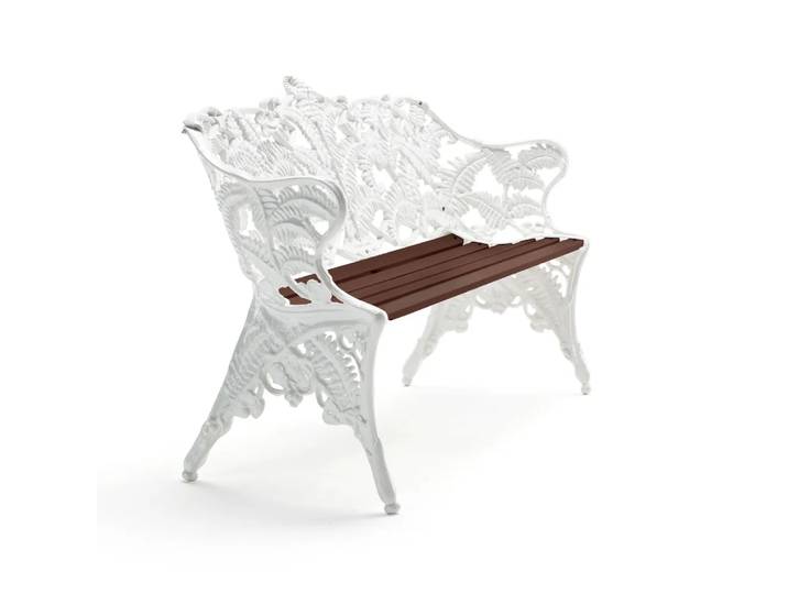 Byarums bruk Classic Sofa Mahagoni geölt, weißes Gestell