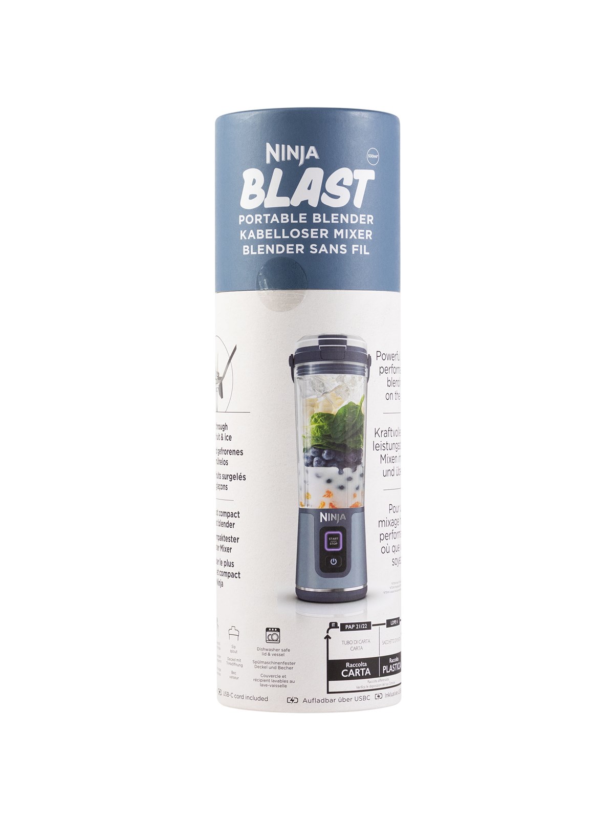Ninja Mixer Blast BC151EUNV - denim blue