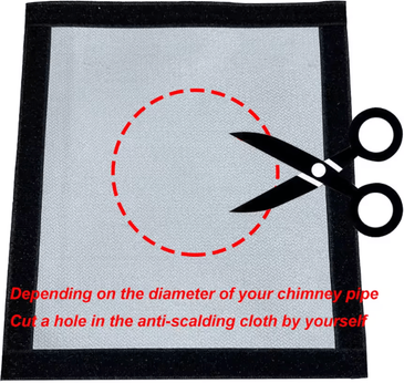 Inspire Curations Fire Resistant Hot Tent Stove Jack For Safe Winter Camping & Heat Protection single Layer