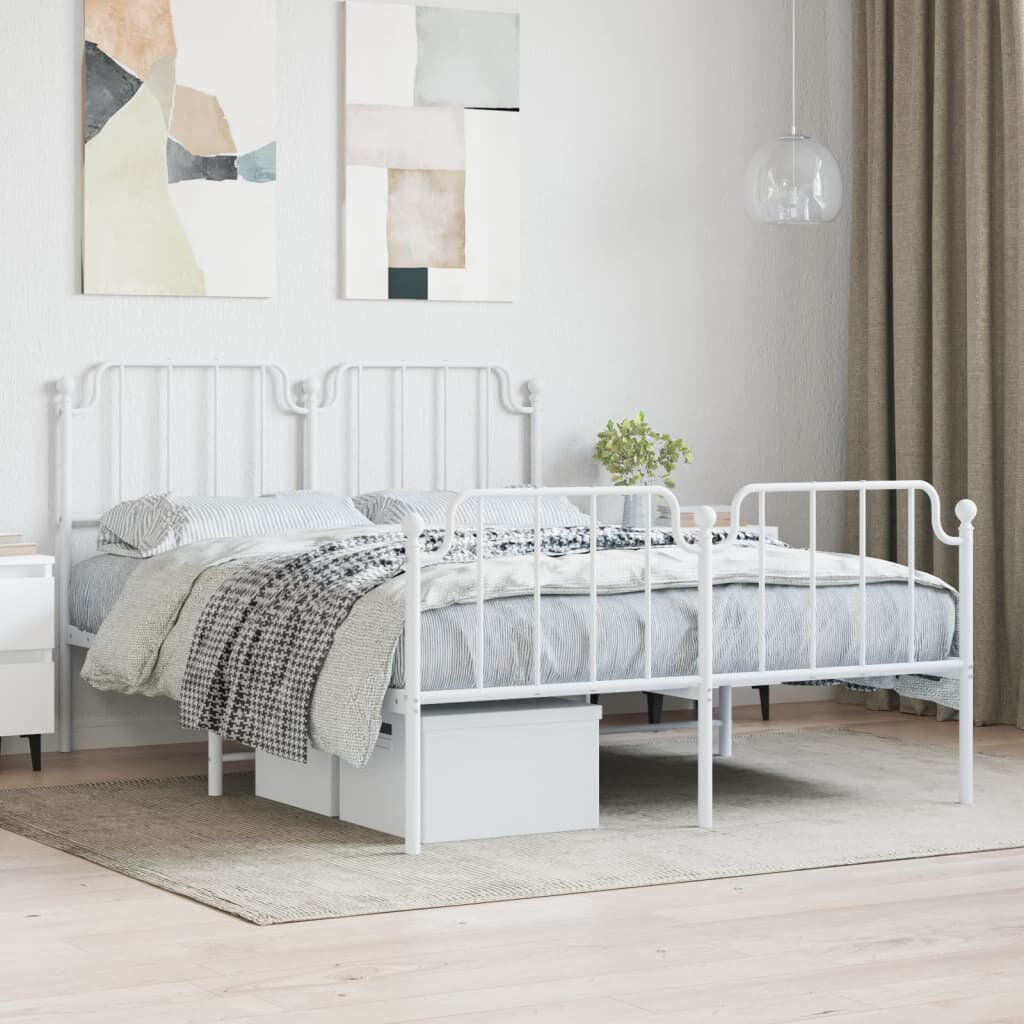 Marlow Home Co. Almeer Open-Frame Bed White Double (4'6)
