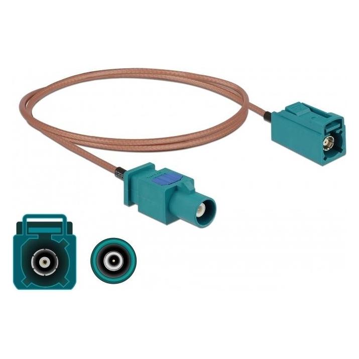 Delock Antennenkabel FAKRA Z Stecker > FAKRA Z Buchse RG-316 1 m (90003)