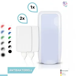 Blanc HYGIENIC SET: Schaumseifenspender manuell, Blanc Cosmos +2x 1-Liter Schaumseife antibakteriell - PRODUKTSET