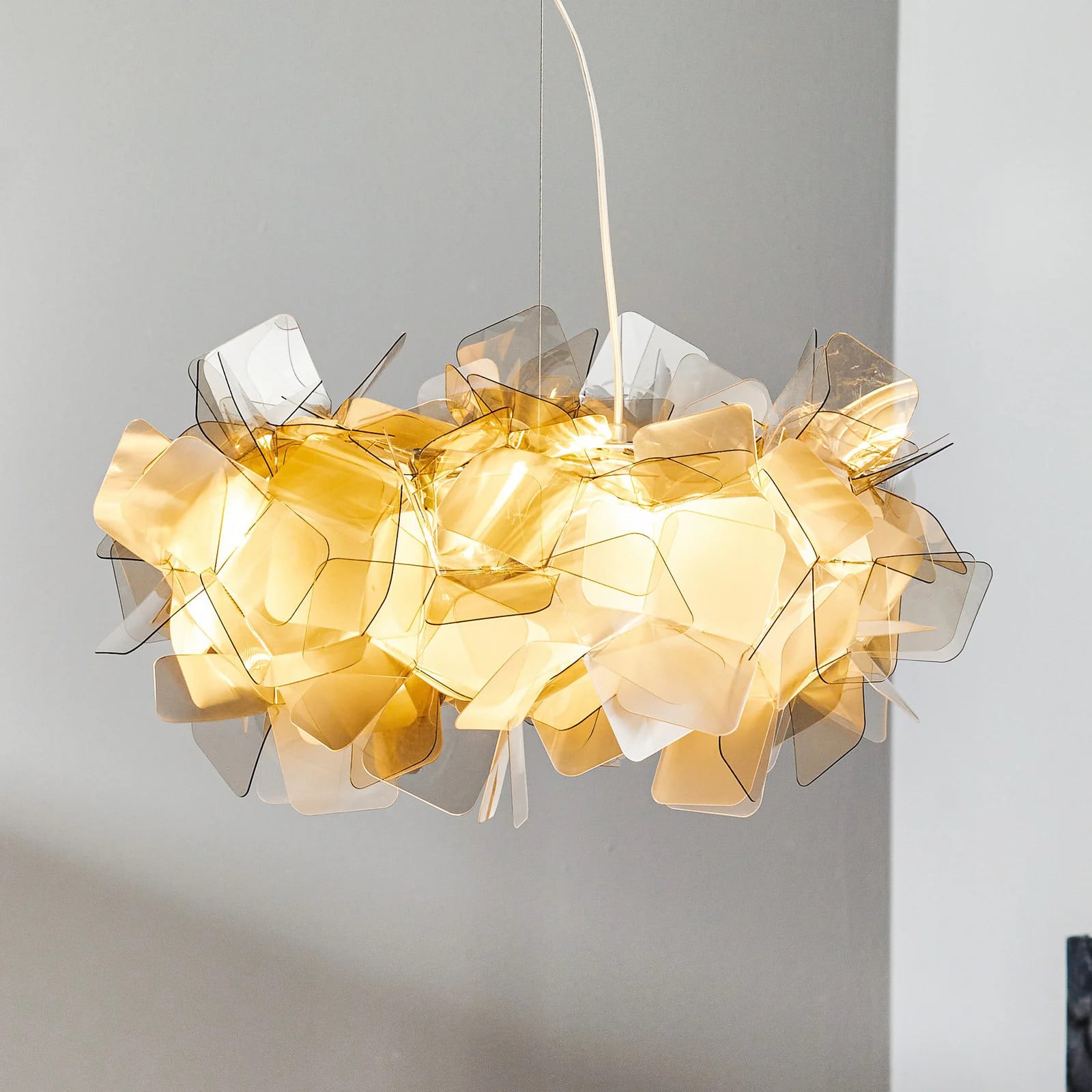 Slamp Clizia Prisma hanglamp van kunststof voor de woonkamer