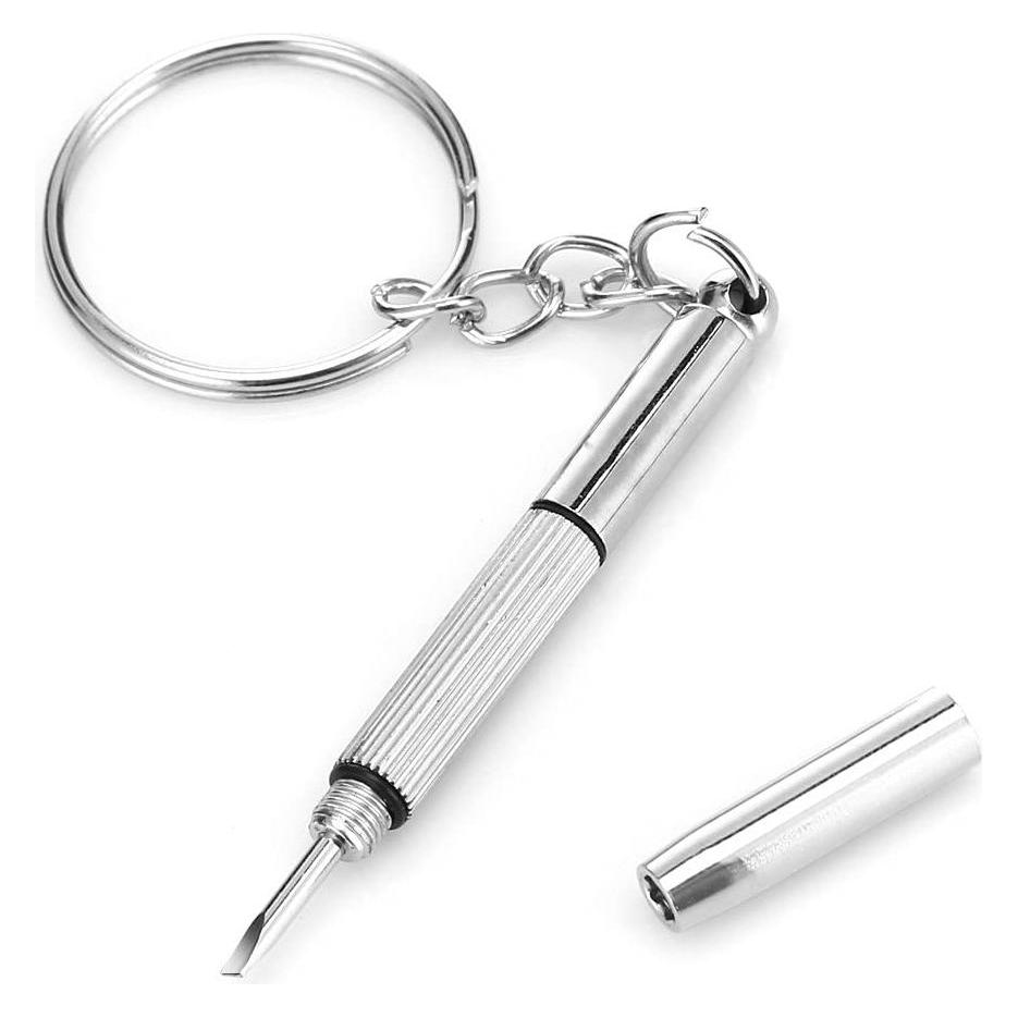 Techsuit - Glasses Screwdriver (ST1) - from Metal, 6 x 0.5cm - Silver (56351168)