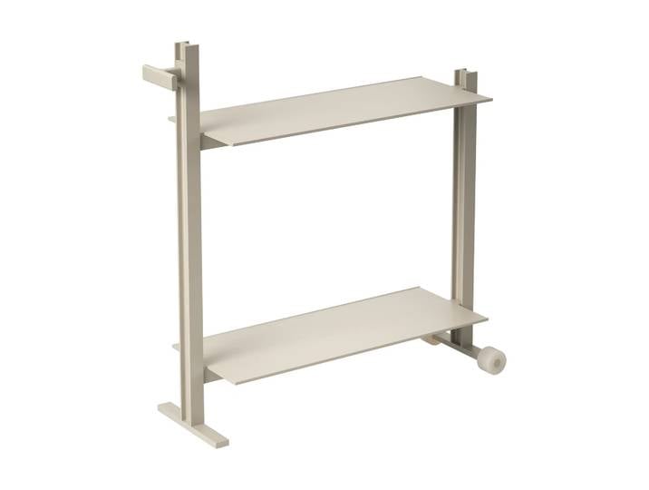 Museum Museum Trolley Servierwagen Beige, 74,5x77,5x24 cm