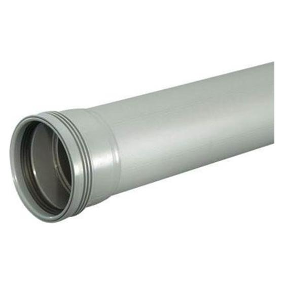 Wavin Wafix PP-Abflussrohr mit Muffe 75 x 250 mm grau (NOR-1430202)