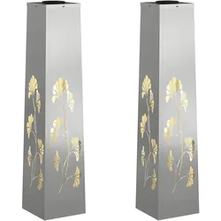 vidaXL Solar LED Weg Licht 2 pcs Galvanisiert Galvanisiert
