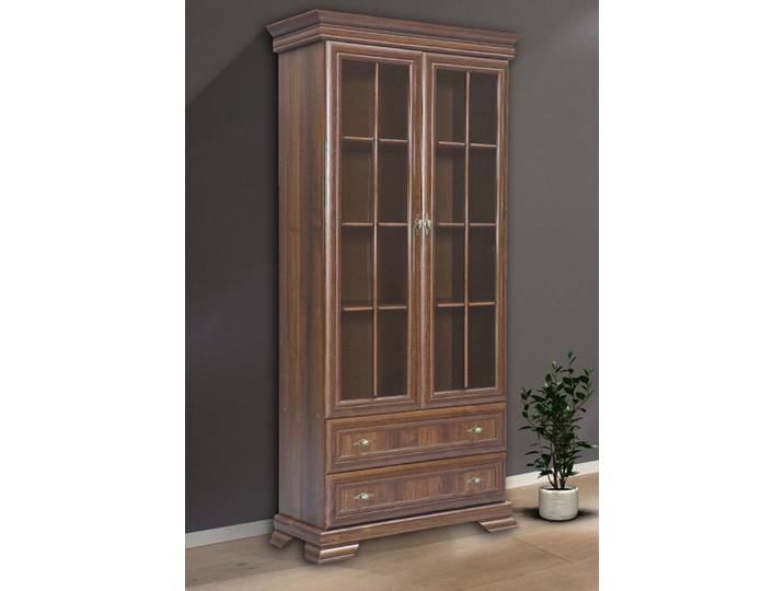 Feldmann-Wohnen Vitrine Kora (2-St) 88cm samoa King rustikal