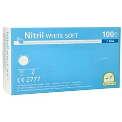Medi-Inn® 100 "Medi-Inn®" Handschuhe Nitril puderfrei "White Soft" weiss Größe M