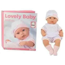 Lean Toys Babypuppe im weissen Pyjama