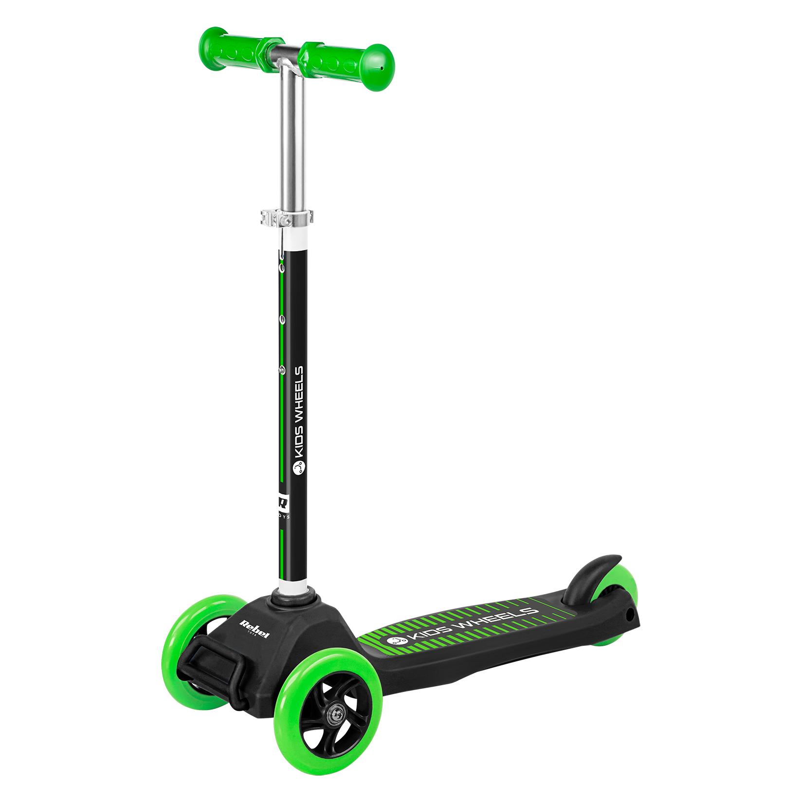Rebel Three-wheel scooter KIDS WHEELS Green (ZAB0121G)
