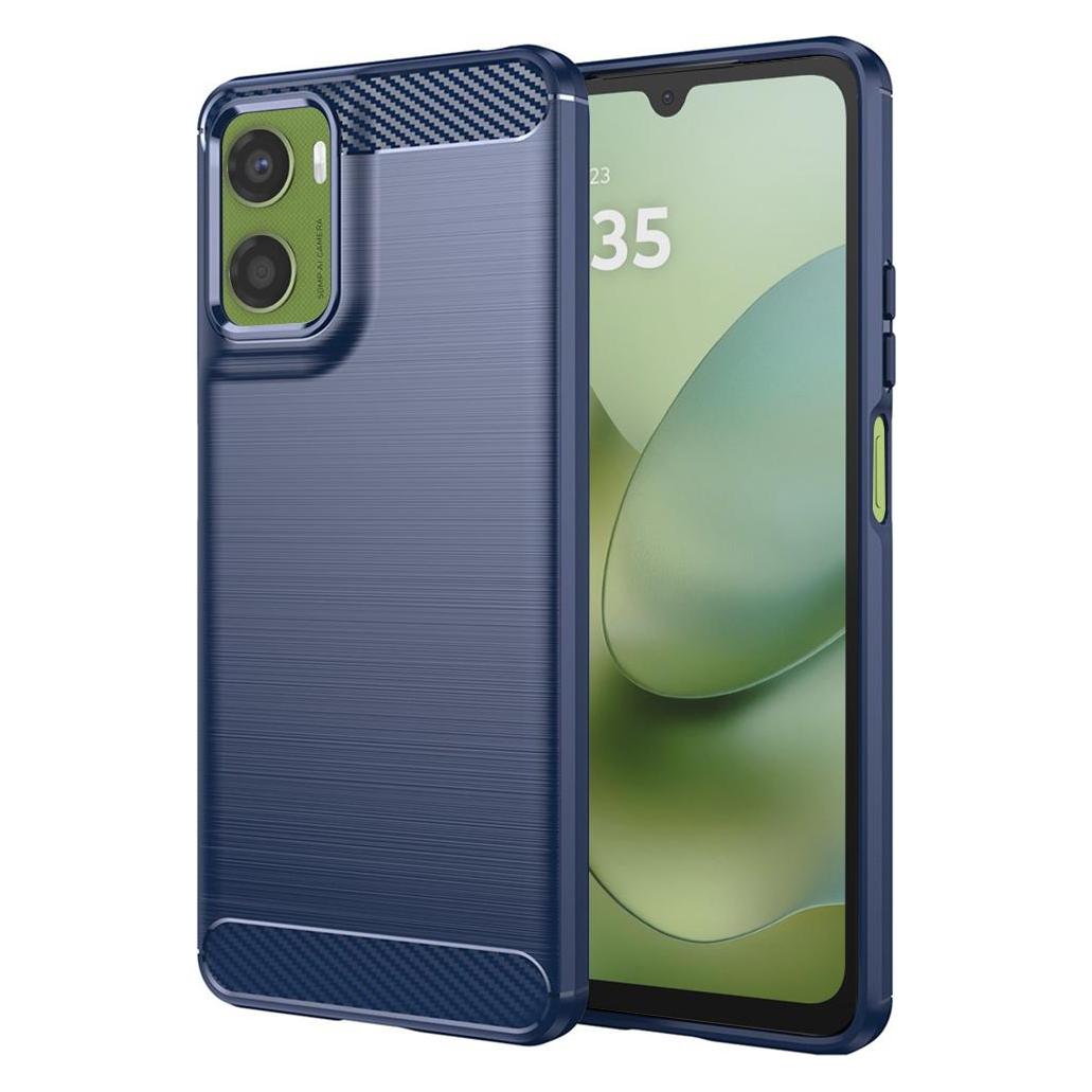 Techsuit - Carbon Silicone - Motorola Moto G06 / Moto G06 Power - Blue (Motorola Moto G6) (65113261)