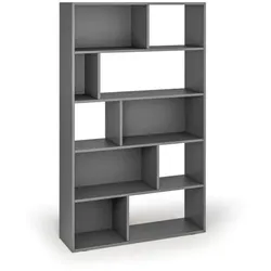 Bücherregal CASCADE, 1766 x 1000 x 300 mm, Graphit