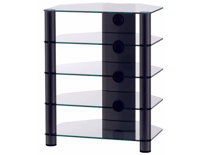 Balcar RX2150-C-HBLK HiFi-Rack RX2150 Klarglas Schwarz – TV Möbel