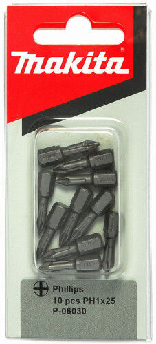 Makita P-06030 Embout PH1, 25mm, 10 pcs