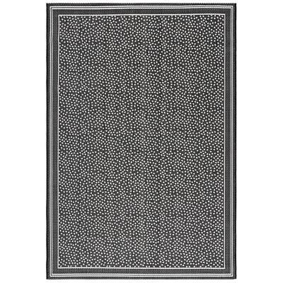 "Mariana Indoor/Outdoor Rug - Black, 5'3"" x 7'7"" - Ballard Designs"