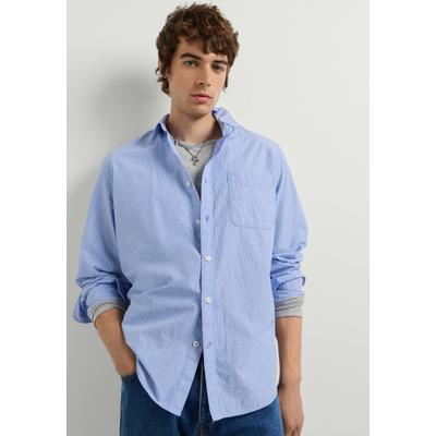 Funktionsshirt PEPE JEANS "Freizeithemd RICK", Herren, Gr. S, blau (azure blau), 100% Baumwolle, Shirts Funktionsshirt