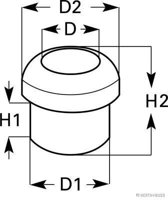 Herth+buss Elparts Kabeldurchführungstülle 50280106