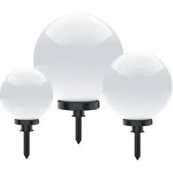 Kugelleuchten im 3er Set in Ø 30, 40 und 50 cm, weiß, Opalweiß