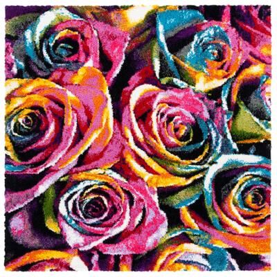 SAFAVIEH Fiesta Shag Racquel Rose Rug