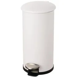 Helit Tretabfallsammler "the zinc" 12 l D211xH423mm Stahl, pulverbeschichtet weiss, Abfalleimer, Weiss