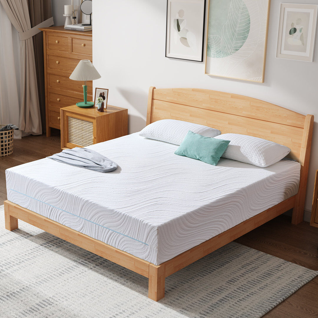 DubidapOn Medium Feeling Gel Memory Foam Mattress, Fibreglass Free, Breathable Knit Cover, Motion Isolation, Mattress in a Box 15cm/Double (4'6)