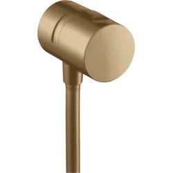 hansgrohe AXOR Uno Wandanschluss Stop mit Absperrventil, 38882140, Farbe: Brushed Bronze