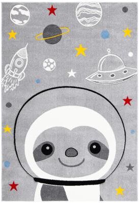 SAFAVIEH Carousel Kids Tatieana Sloth Astronaut Rug