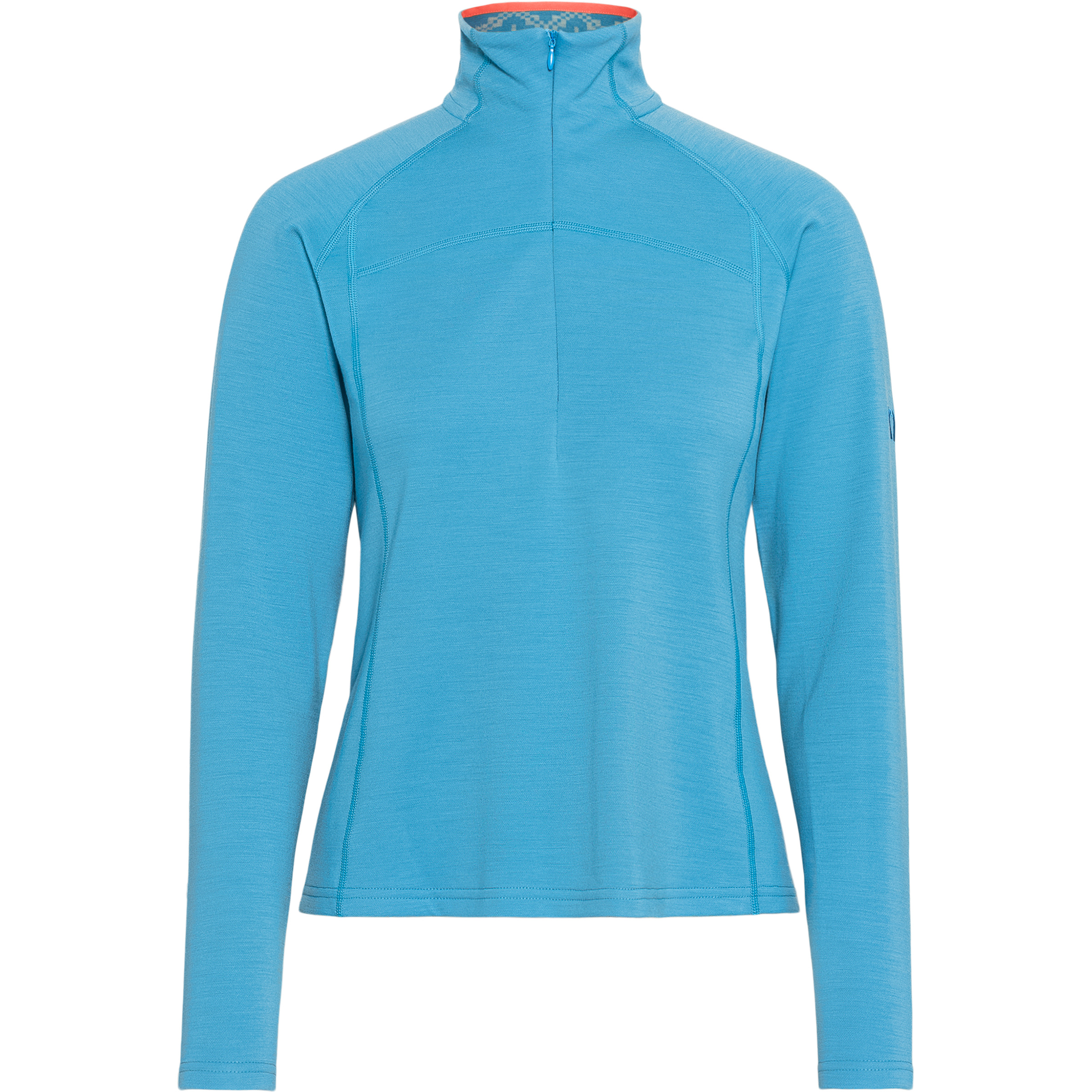 Kari Traa Nova Half Zip Damen Langarm Unterhemden blau Größe M Atmungsaktiv